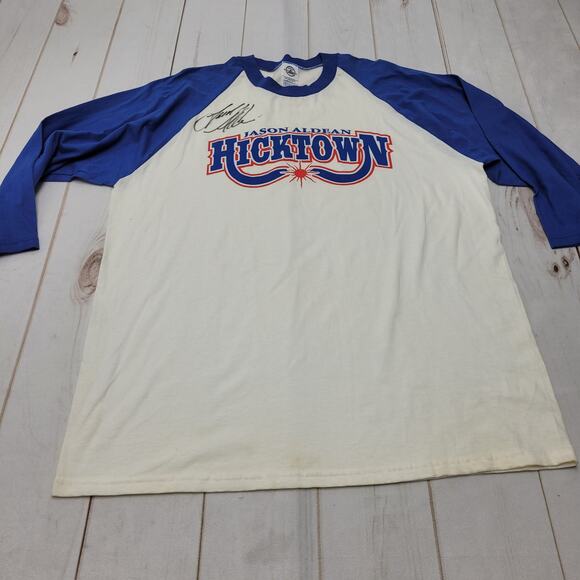 Jason Aldean signed autographed Hicktown baseball T shirt - Picture 1 of 12
